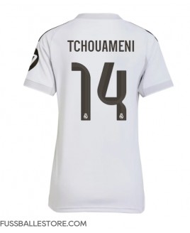 Günstige Real Madrid Aurelien Tchouameni #14 Heimtrikot Damen 2025-26 Kurzarm